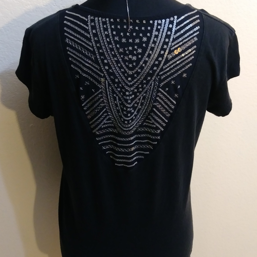 Victoria's Secret Sequin Back Tee L